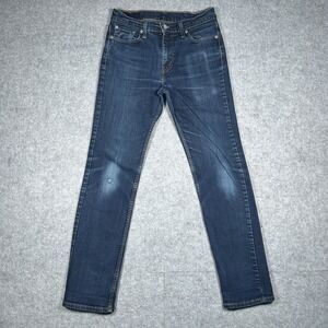 Levis‎ 511 Denim Jeans Men's Size 30x32 (27x29) Dark Wash Faded Stretch Slim